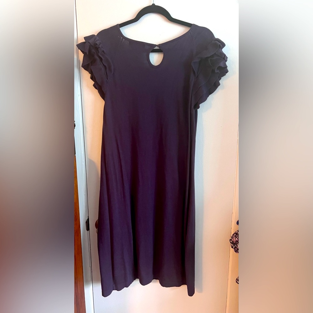 Cute purple dress with fun sleeves